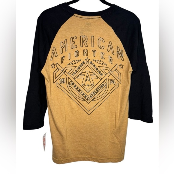 NWT American Fighter Men’s 3/4 Sleeve Raglan Faulkner Shirt Size Small - Picture 6 of 10